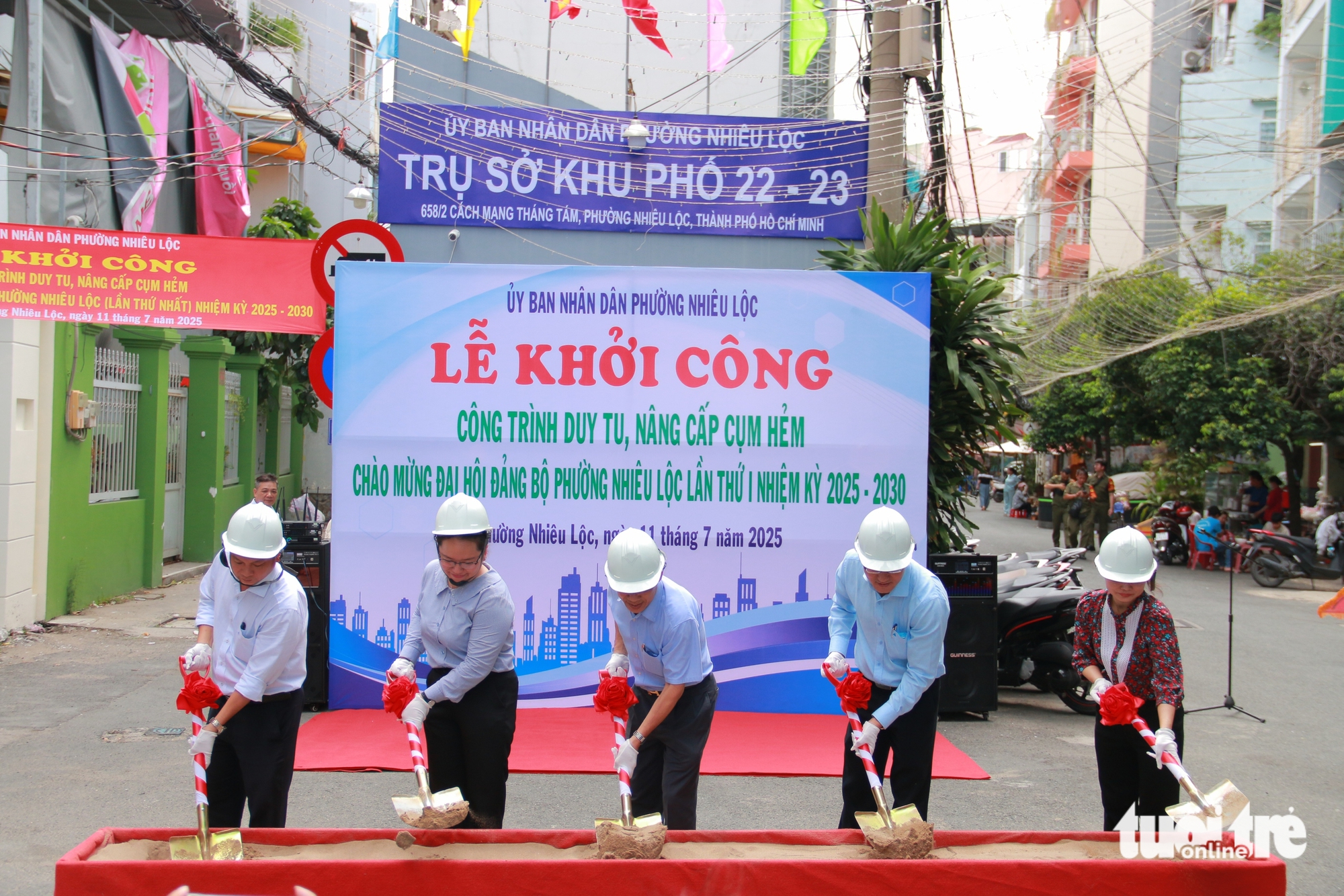 Nhiêu Lộc区，Xuân Hòa立即着手修复小巷，提高居民生活质量