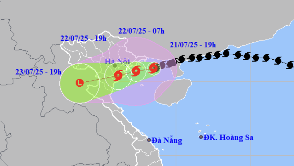 第三号风暴将如何影响河内的降雨和强风？