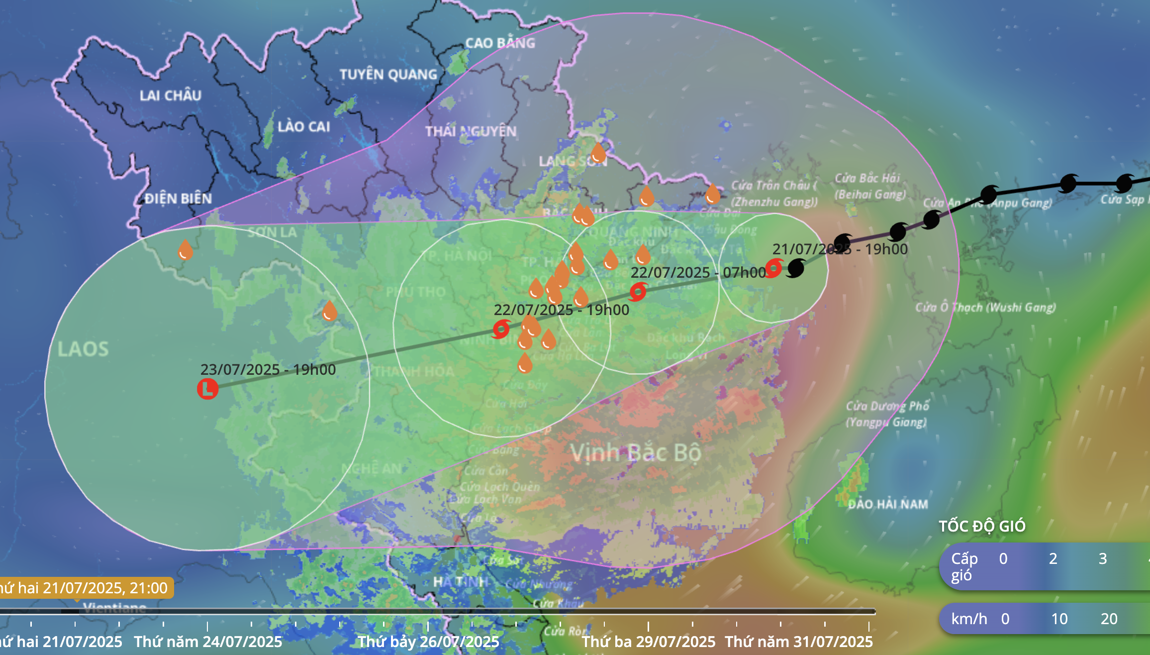 第3号台风Wipha意外移动缓慢，正在增强