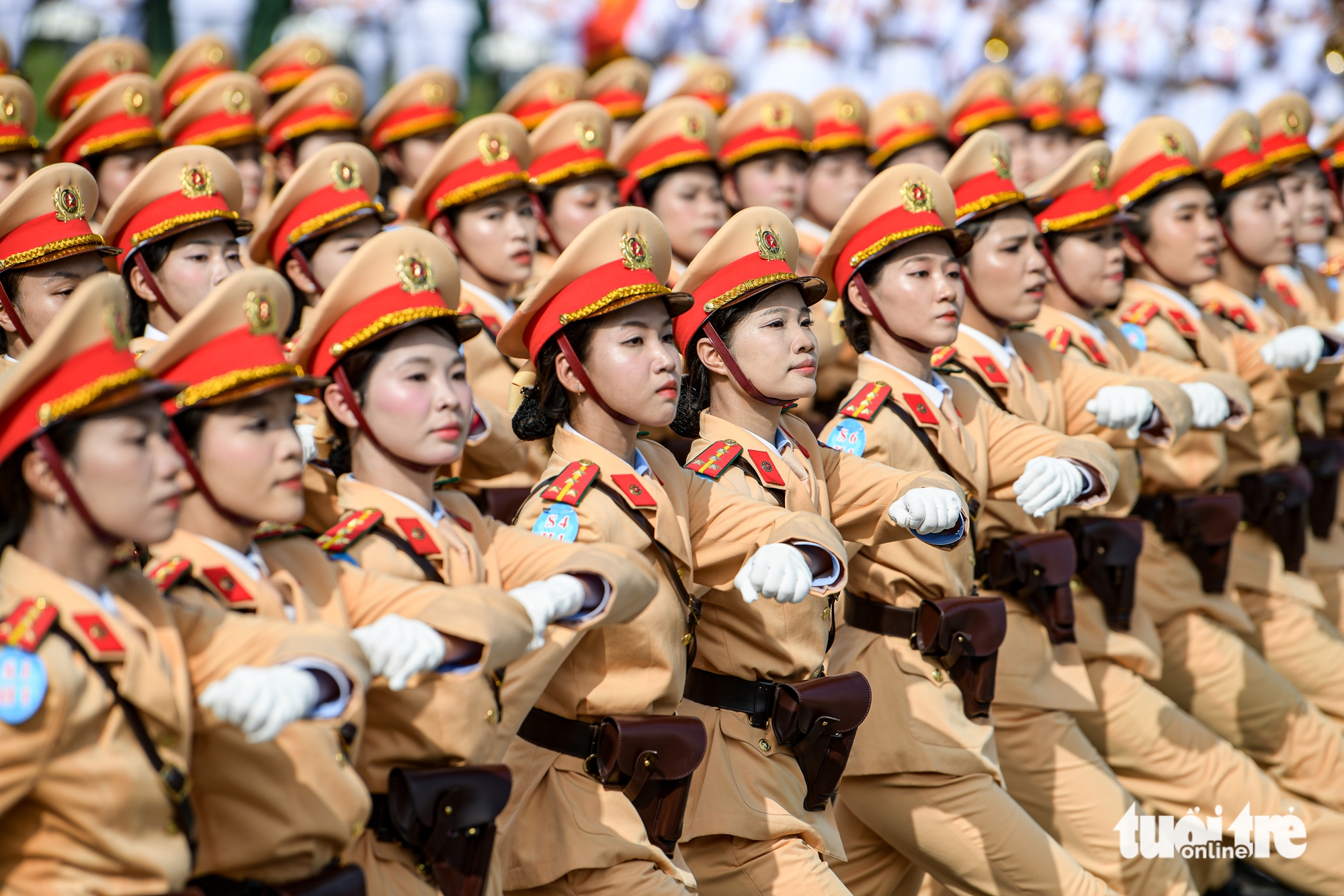 15,600名军队和公安战士在阅兵综合演练中的壮观画面