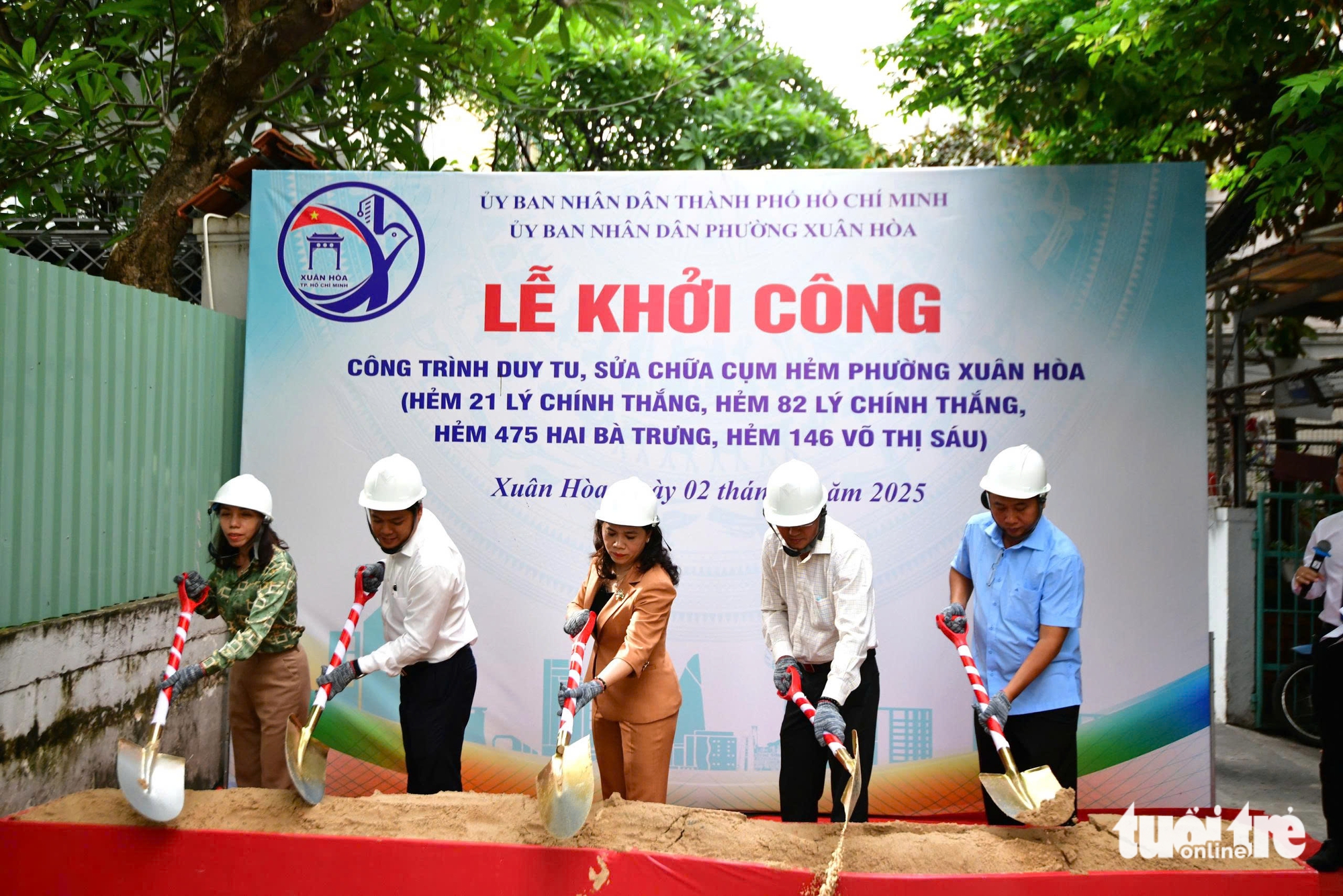 Nhiêu Lộc区，Xuân Hòa立即着手修复小巷，提高居民生活质量