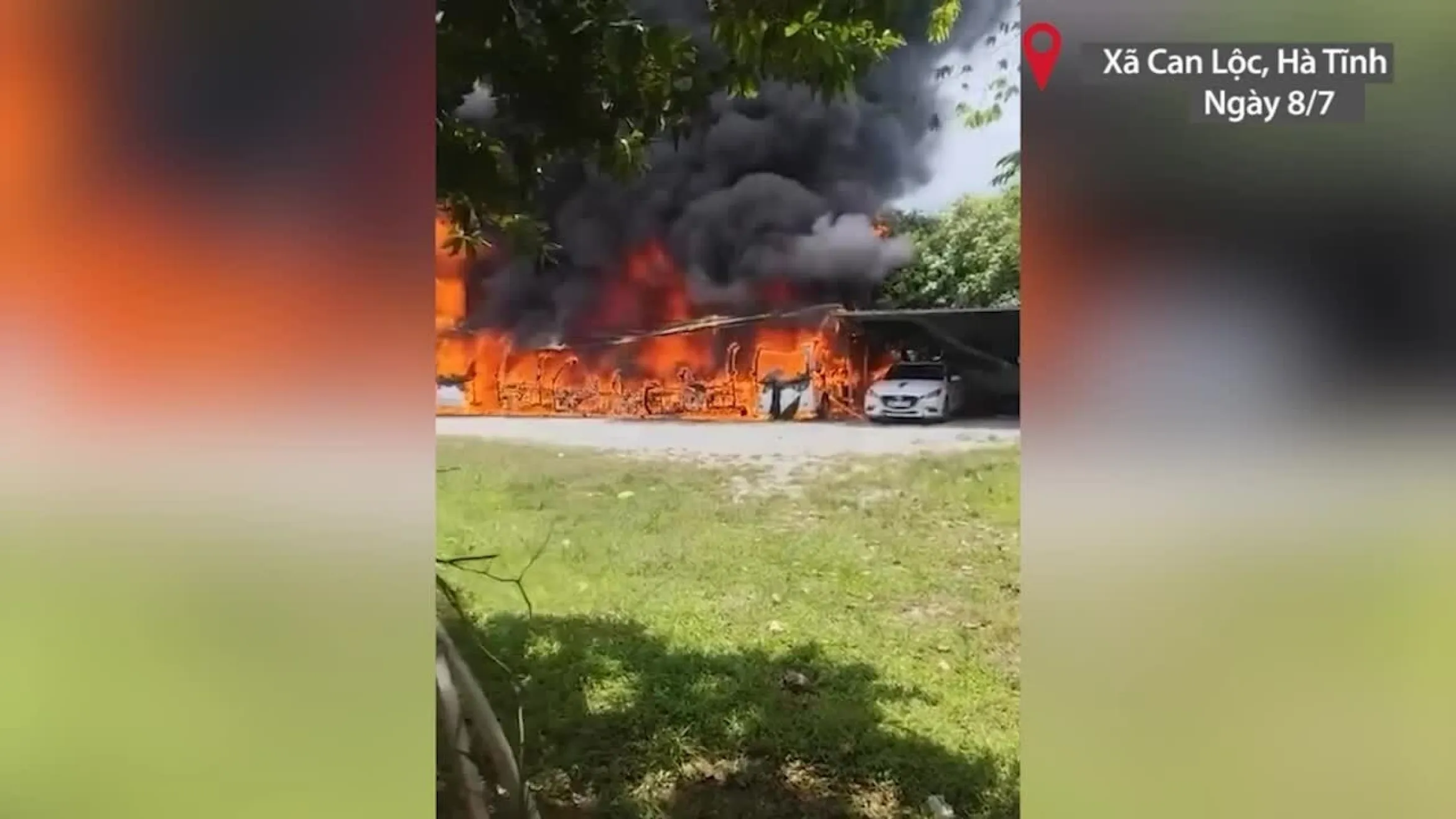 香寺旅游区9辆电动旅游车被烧毁
