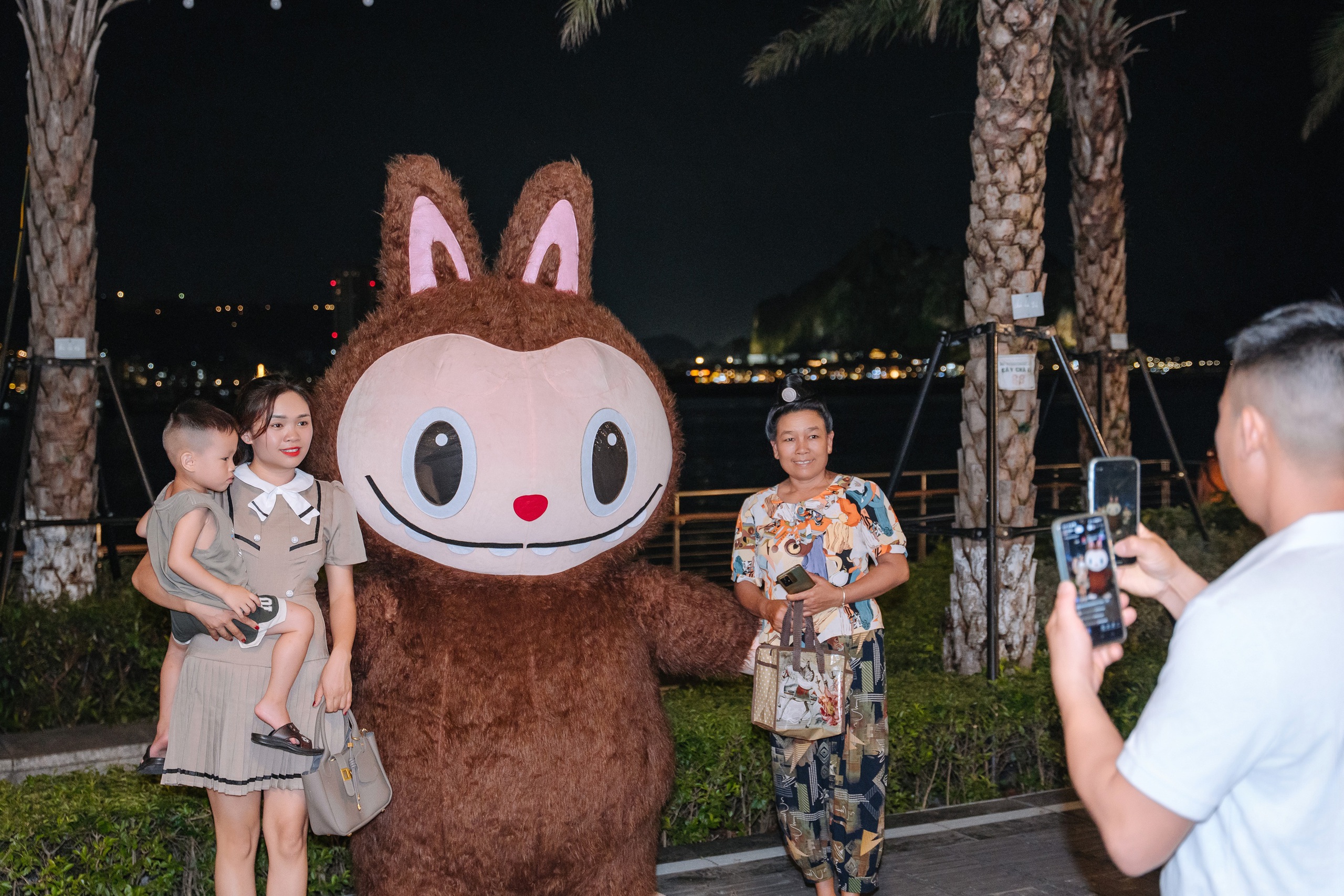 观赏'烟花盛宴'照亮奇观湾