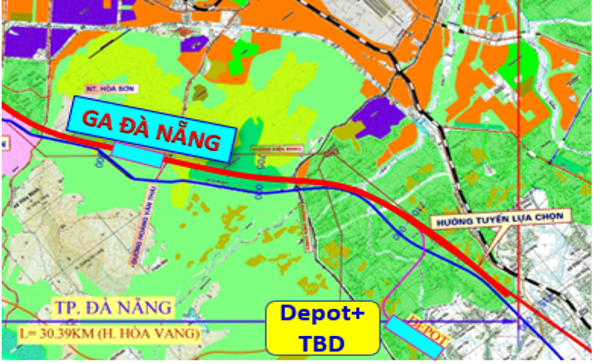 必须收回超过843公顷土地以建设经过岘港的高速铁路段