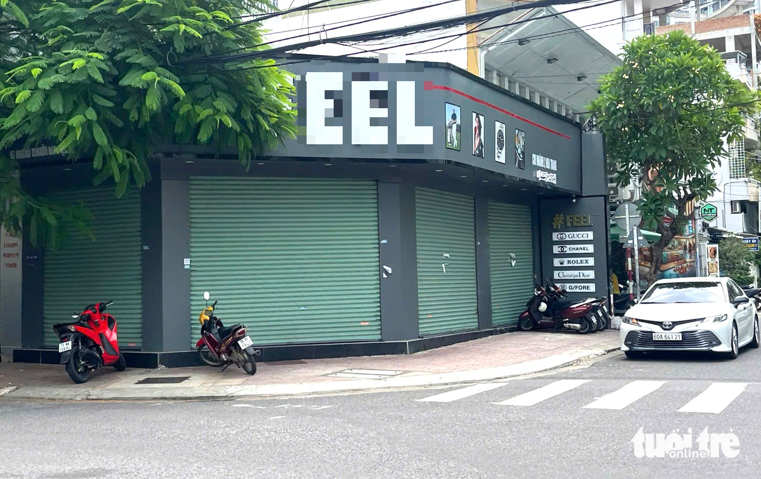 芽庄市中心一系列名牌商店在假货检查高峰期关闭