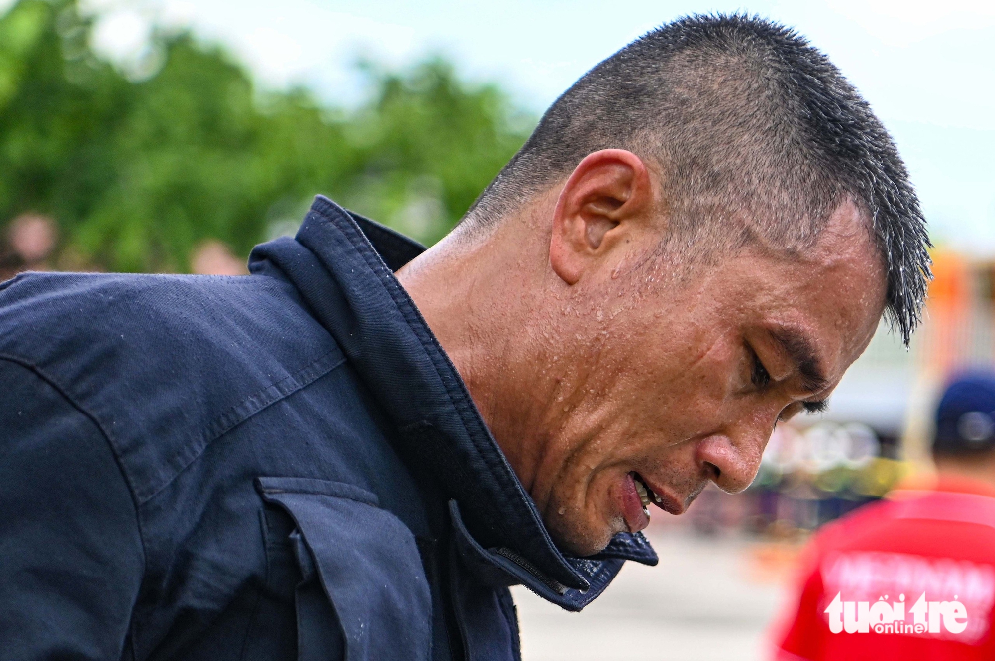越南警察准备参加世界警察和消防运动会