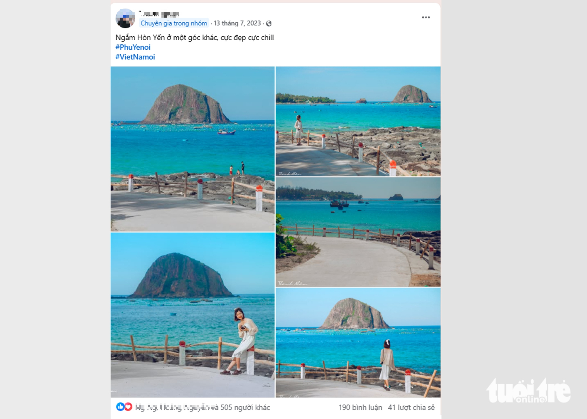 各地年轻人打卡位于Hòn Yến的梦幻美丽道路