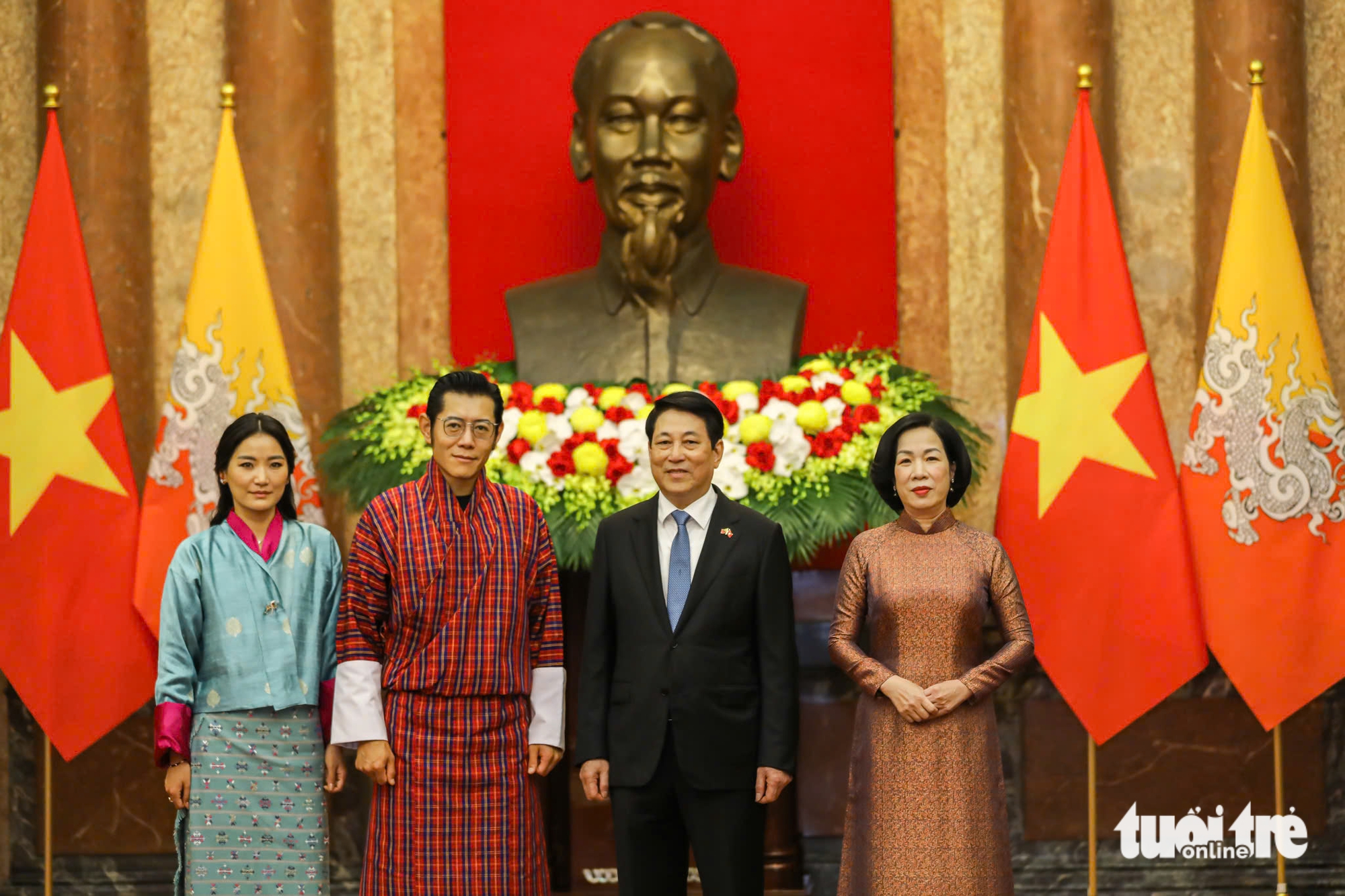 国家主席梁强迎接不丹国王