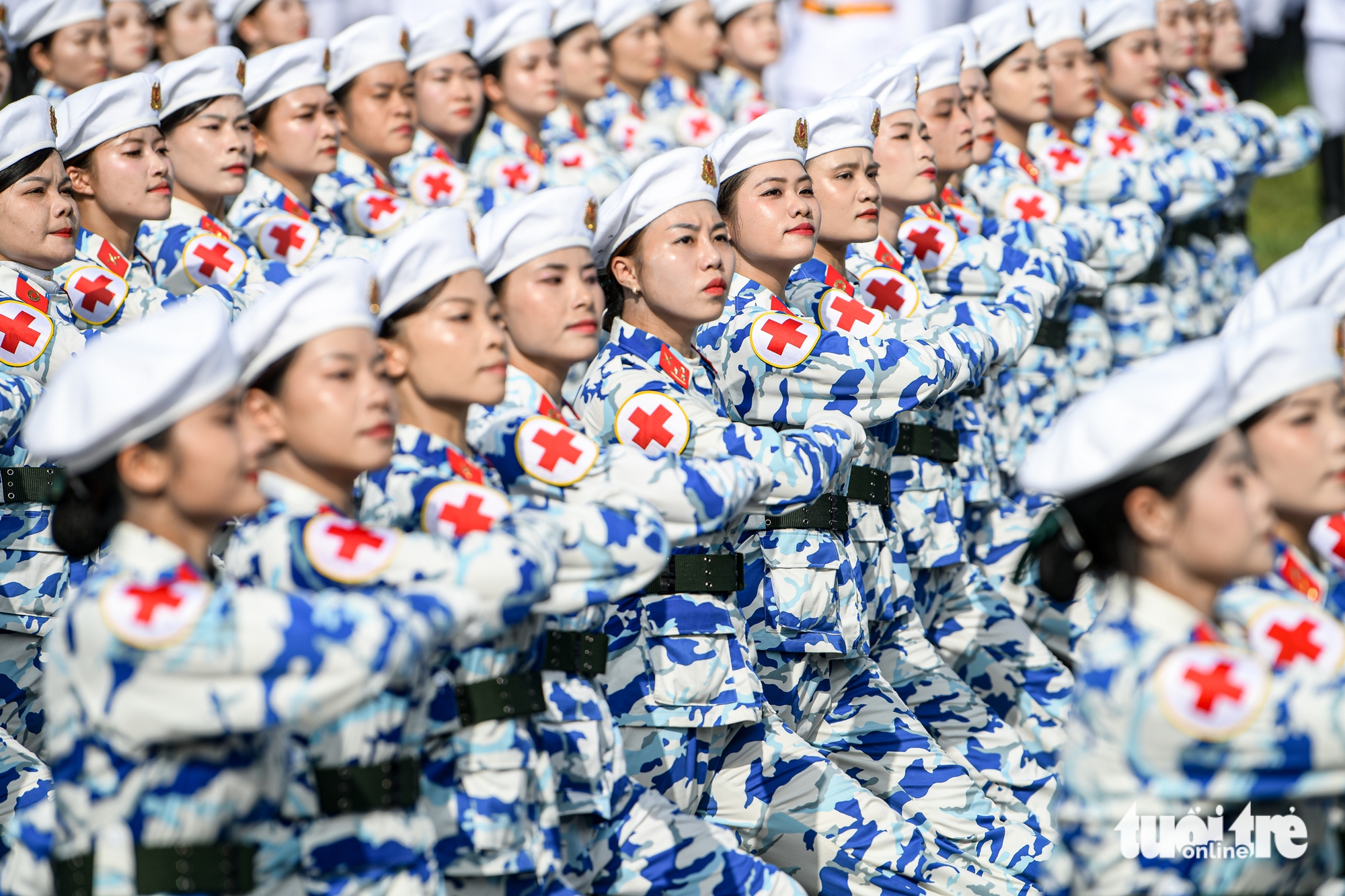 15,600名军队和公安战士在阅兵综合演练中的壮观画面